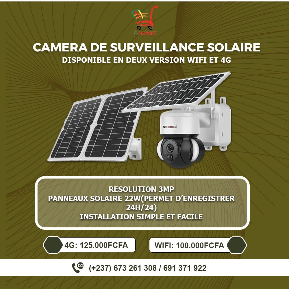 Caméra de surveillance Solaire